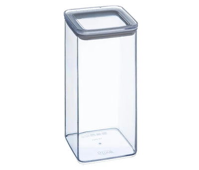 Caja Organizadora Alta Con Tapa 1500 Ml (Transparente) De Plástico