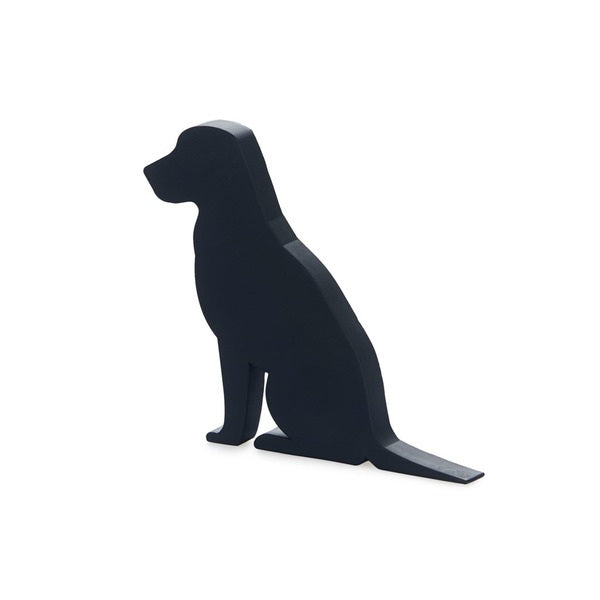 Tope Para Puerta (Negro) Diseño Perro De Plástico