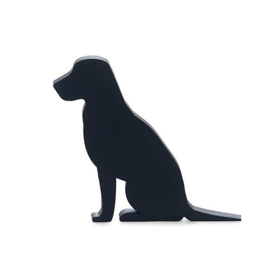 Tope Para Puerta (Negro) Diseño Perro De Plástico