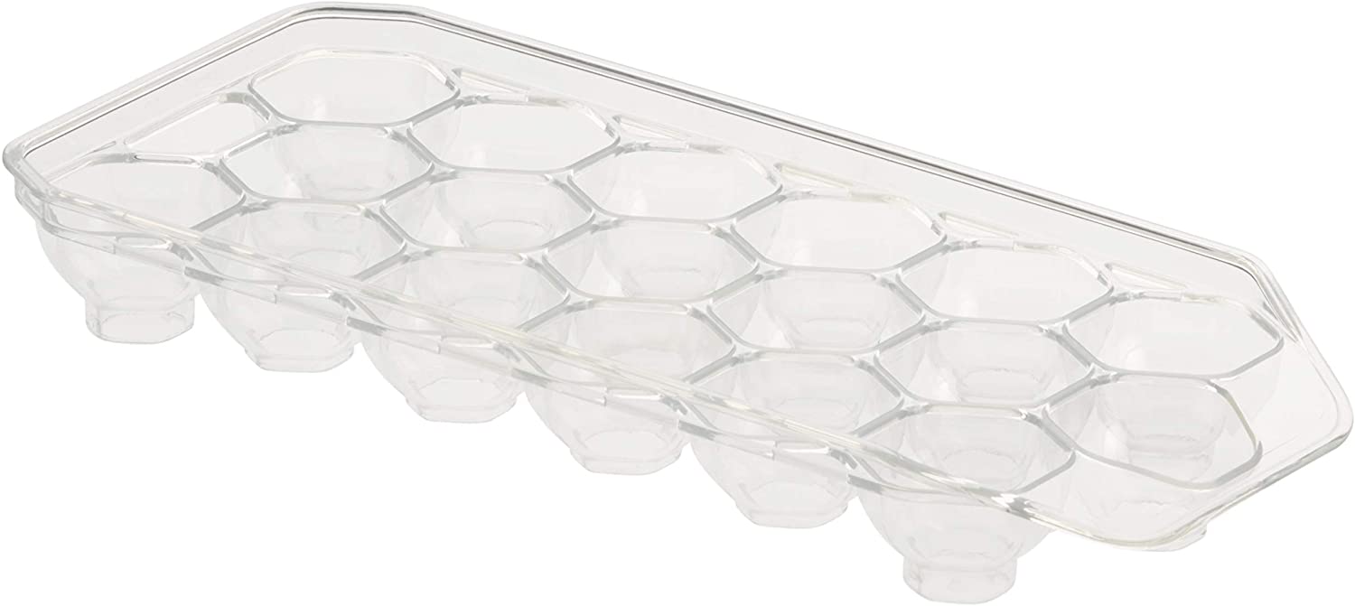 KADAX práctico Plato para 9 huevos de cristal, 21,5 cm de diámetro,  hueveras, bandeja para huevos con forma de flor, transparente
