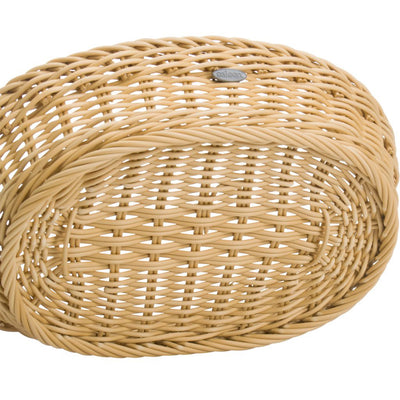 Cesta / Panera Ovalada (Beige) De Pvc