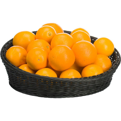 Cesta / Panera Redonda (Negra) De Pvc