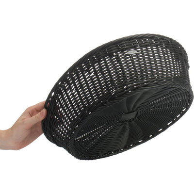 Cesta / Panera Redonda (Negra) De Pvc