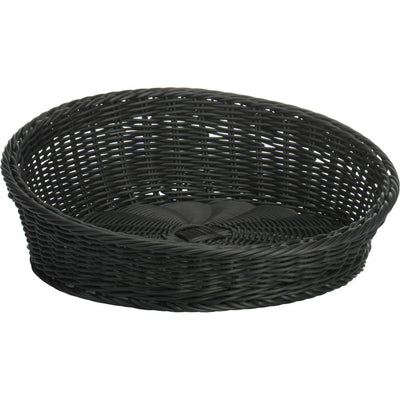 Cesta / Panera Redonda (Negra) De Pvc