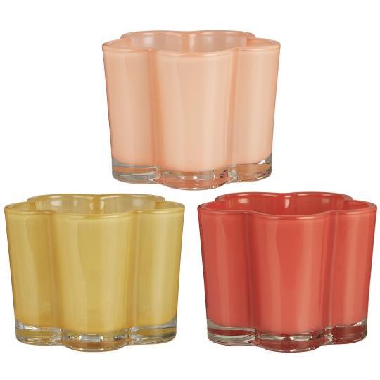 Candelabro Pequeño (Colores) De Vidrio - Venta x Unidad