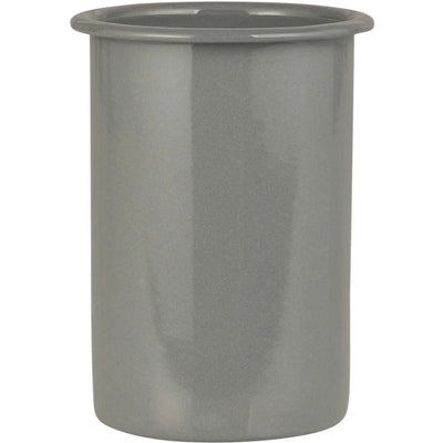 Vaso Portacepillo De Dientes Esmaltado (Gris) De Metal