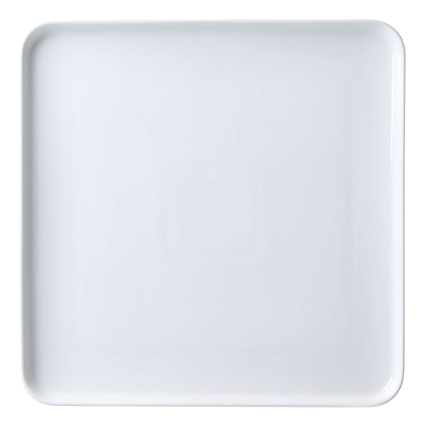 Plato Bandeja Cuadrada (Blanco) 25Cm De Porcelana