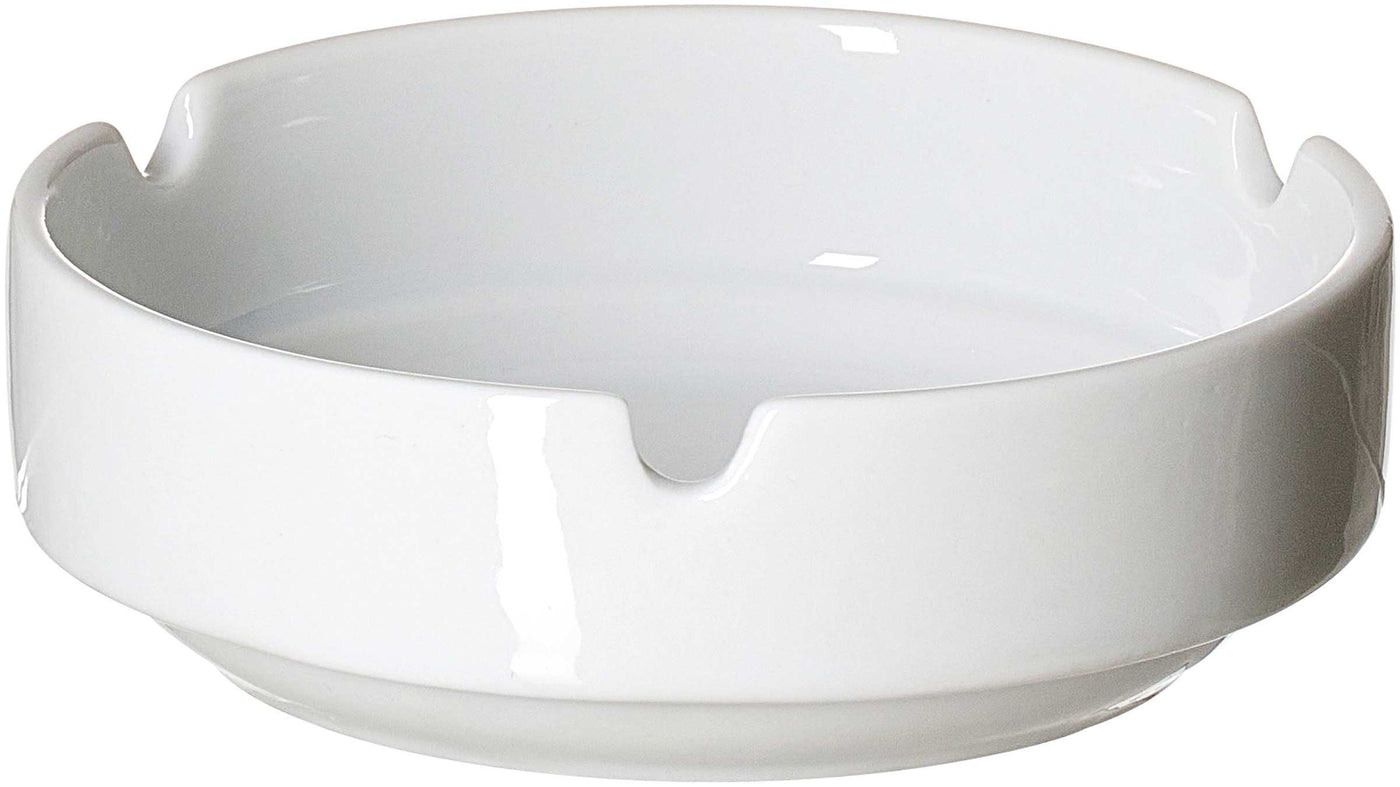 Cenicero (Blanco) Redondo De Porcelana