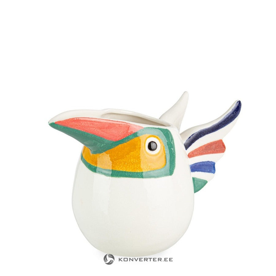 Jarra Decorativa Modelo Pájaro De Porcelana