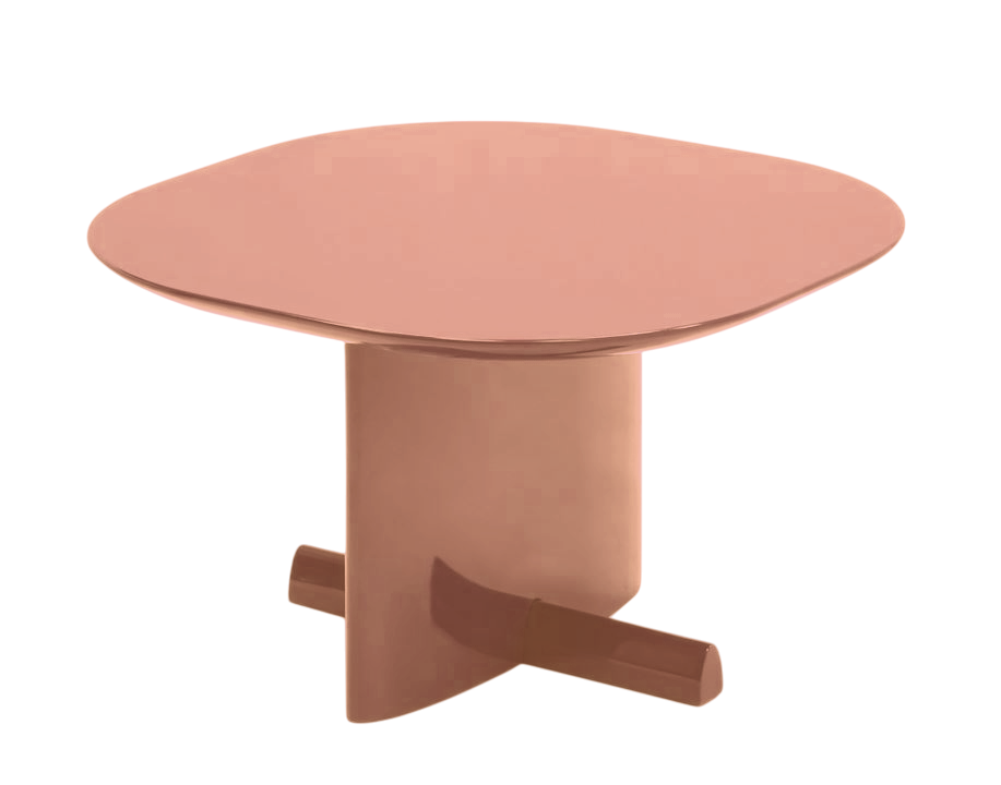 Mesa Auxiliar Decorativa Laqueada (Marrón) Esctructura De Madera