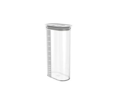 Contenedor Oval 2250 Mltrs Con Tapa (Transparente) De Plástico