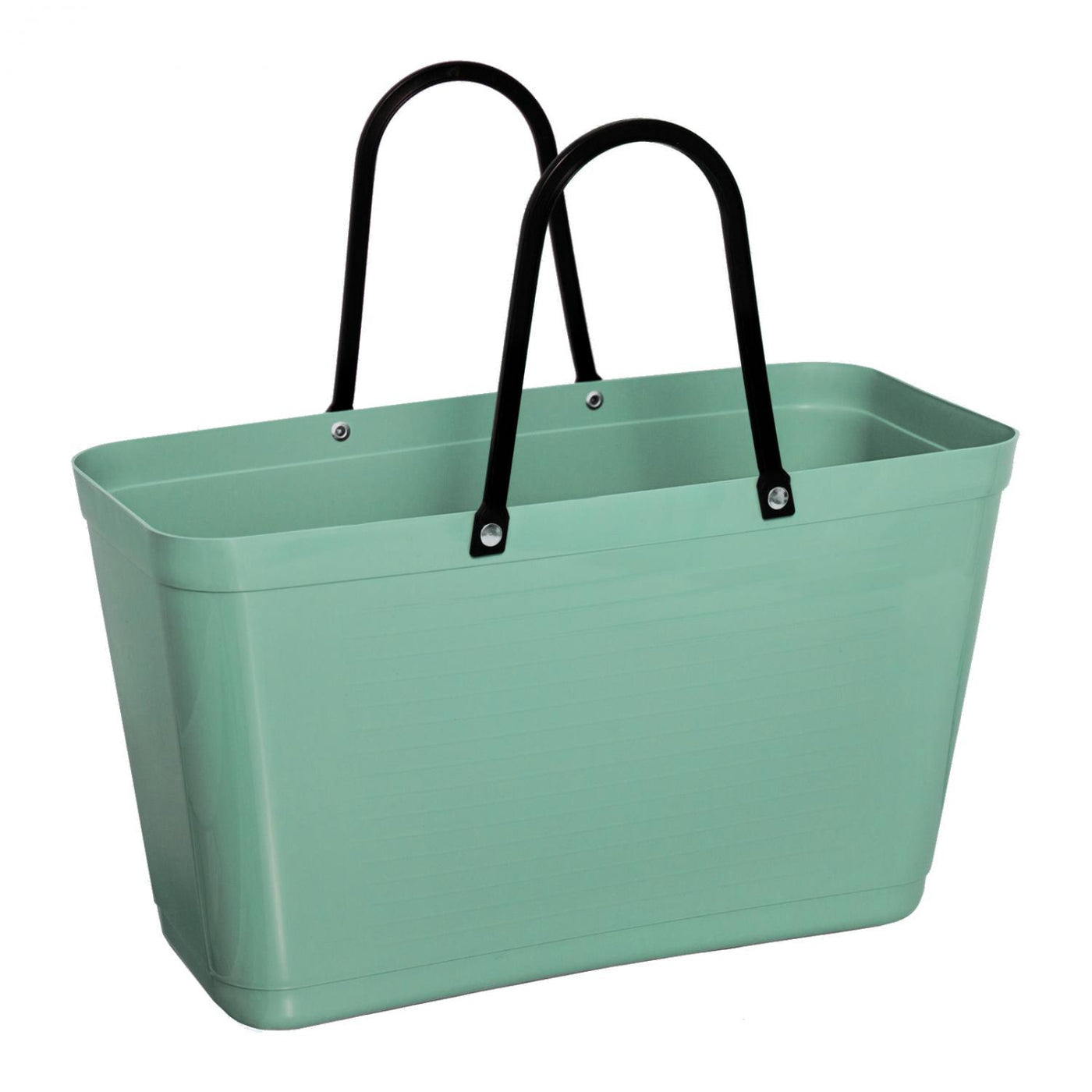 Bolsa Grande (Verde Agua) Con Asas De Plástico