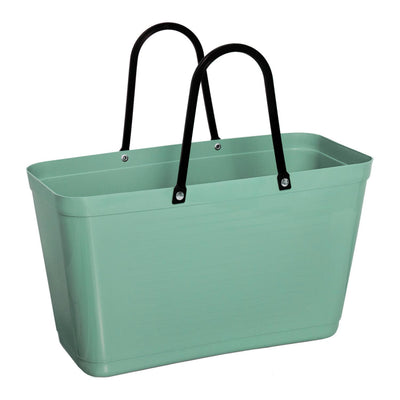 Bolsa Grande (Verde Agua) Con Asas De Plástico