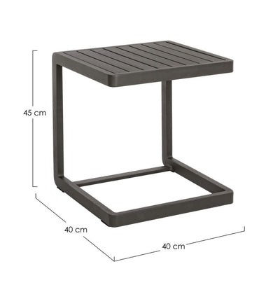 Mesa Auxiliar Color Antracita Estructura De Aluminio