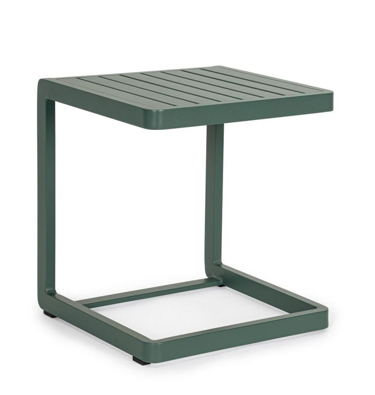 Mesa Auxiliar Color Verde Estructura De Aluminio