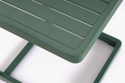 Mesa Auxiliar Color Verde Estructura De Aluminio