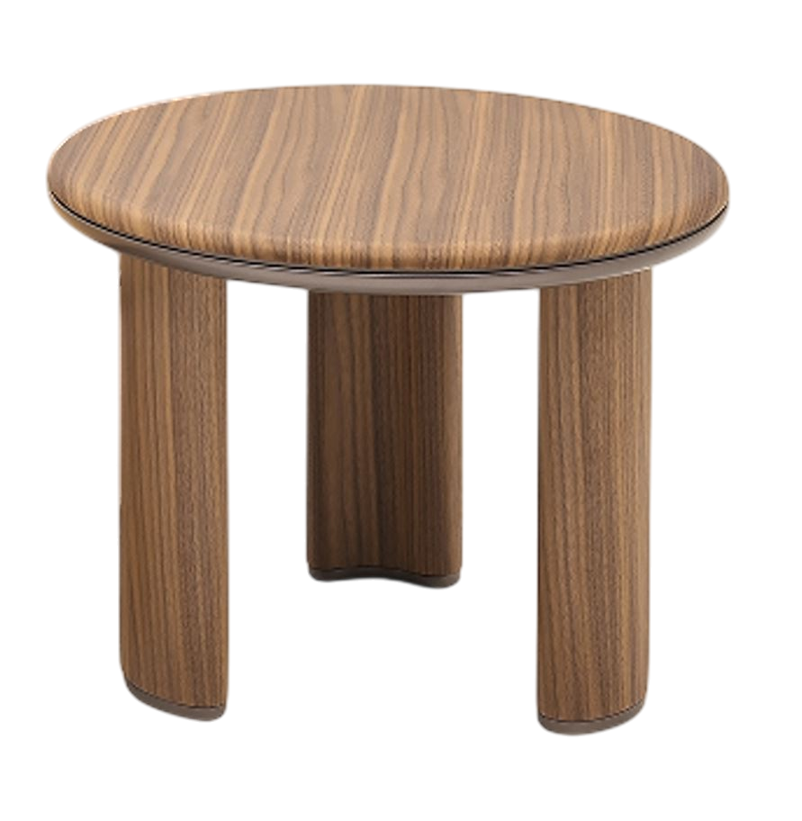 Mesa Auxiliar Color (Marrón) Efecto Madera Estructura De Madera