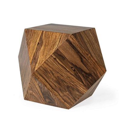Mesa De Centro (Marrón) Modelo Egipcio De Madera