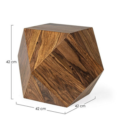 Mesa De Centro (Marrón) Modelo Egipcio De Madera
