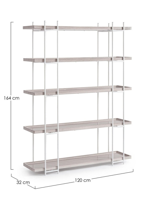 Estante (Blanco) 6 Niveles Estructura De Metal