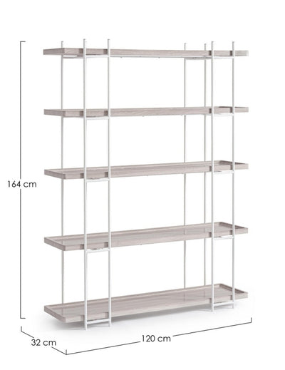 Estante (Blanco) 6 Niveles Estructura De Metal