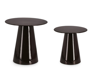 Set De 2 Mesas Auxiliares (Negro) Estructura De Metal
