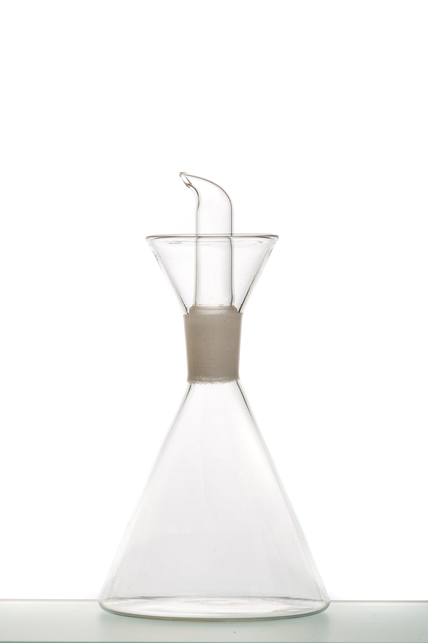 Aceitera Conica 250 Mltrs (Transparente) De Vidrio