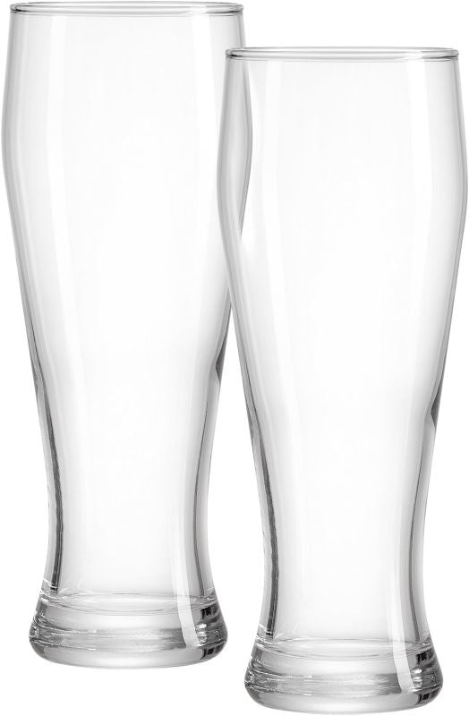 Set De 2 Vasos Para Cerveza 600 Mltrs De Vidrio