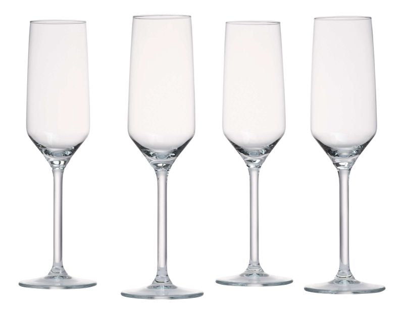 Set X 4 Copas De Champagne 220 Mltrs De Vidrio