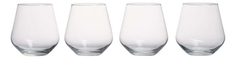 Set X 4 Vasos Para Whisky (Transparente) 470 Mltrs De Vidrio