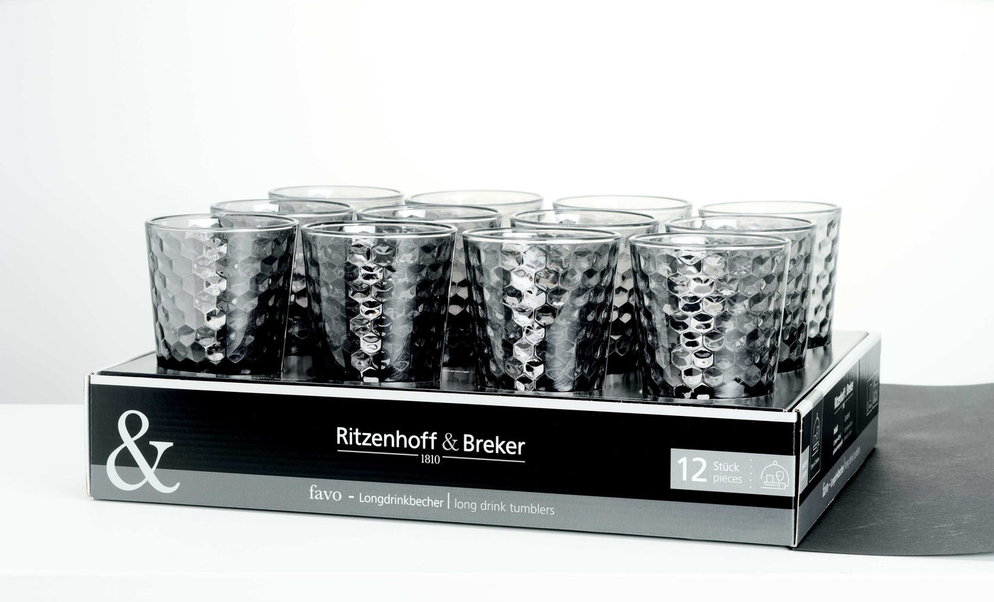 Vaso (Gris) 400 Mltrs De Vidrio