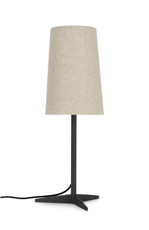 Lámpara De Mesa Pantalla (Beige) Estructura De Metal