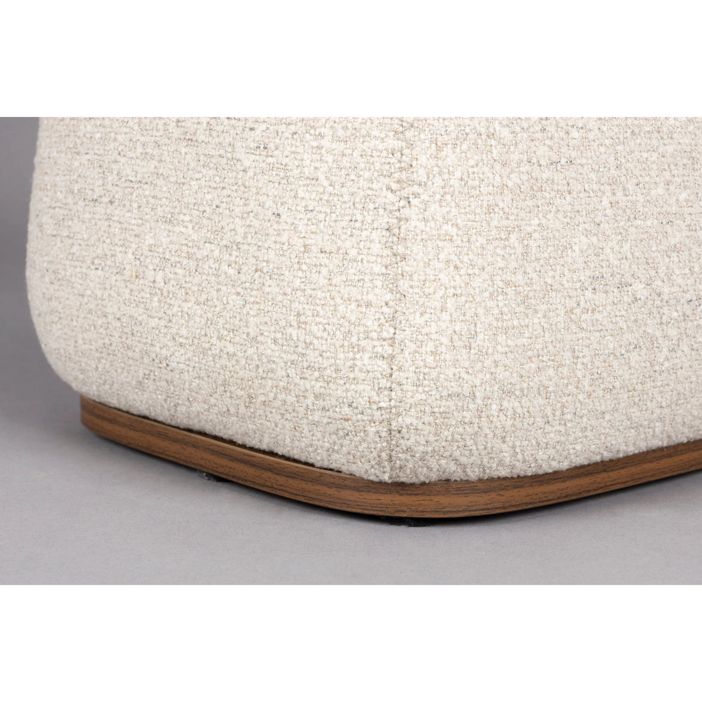 Mesa Auxiliar Base Tapizada Y Tablero De Madera