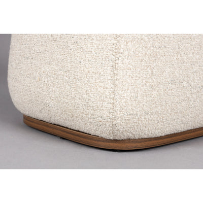 Mesa Auxiliar Base Tapizada Y Tablero De Madera