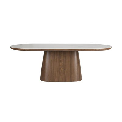Mesa De Comedor Oval De Madera
