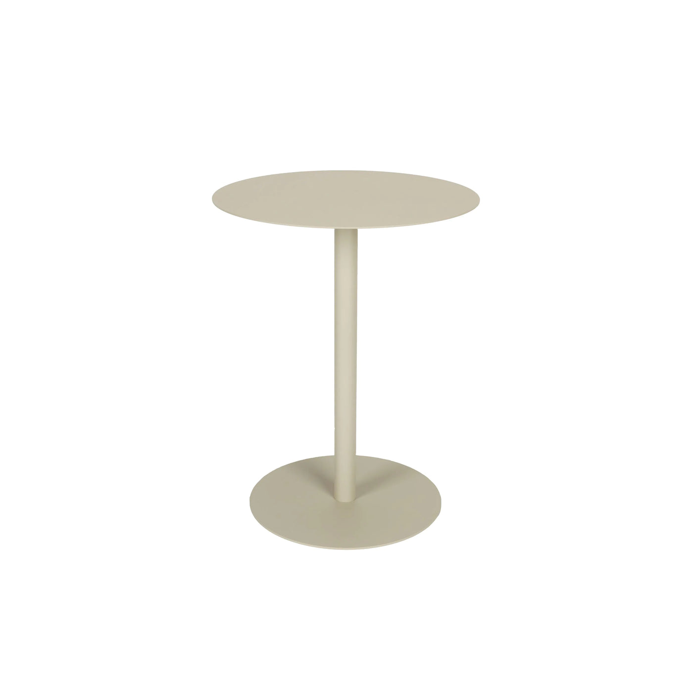 Mesa Auxiliar Para Exteriores (Beige) De Metal