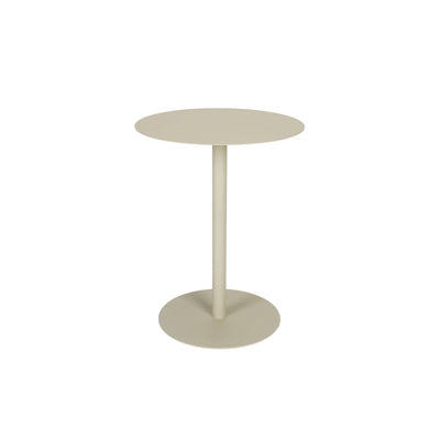 Mesa Auxiliar Para Exteriores (Beige) De Metal