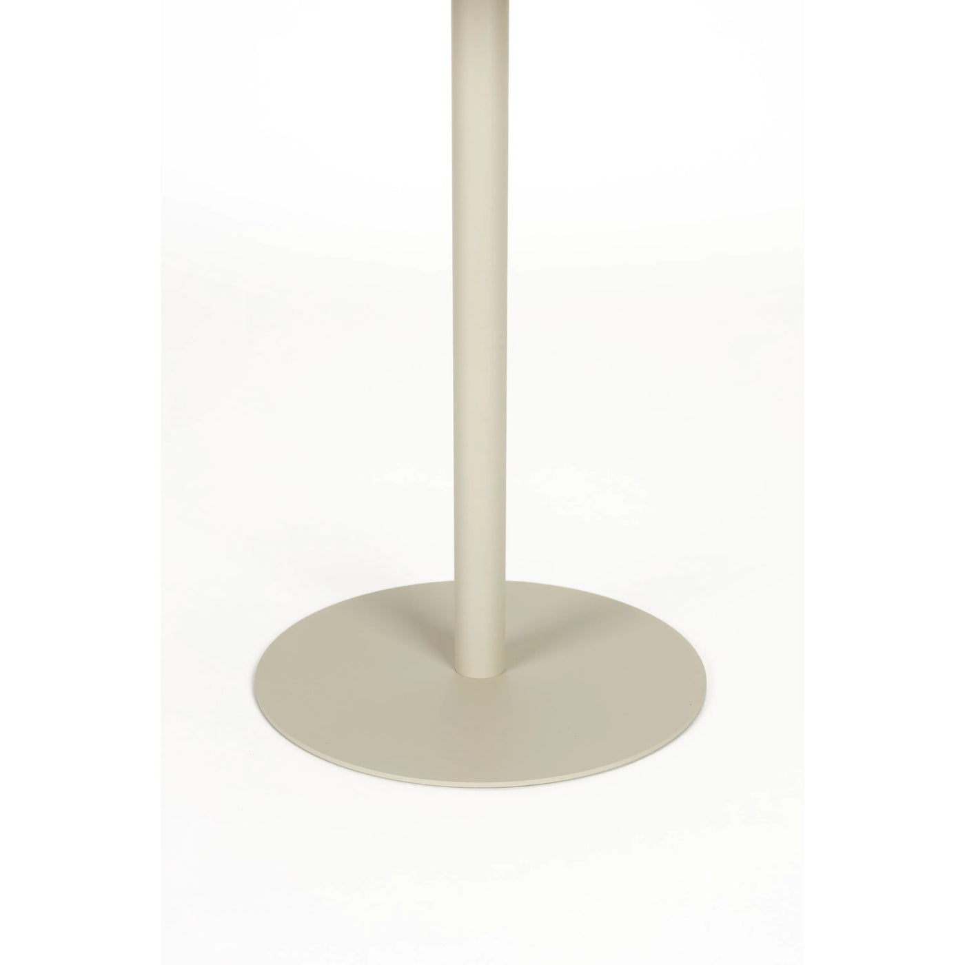 Mesa Auxiliar Para Exteriores (Beige) De Metal
