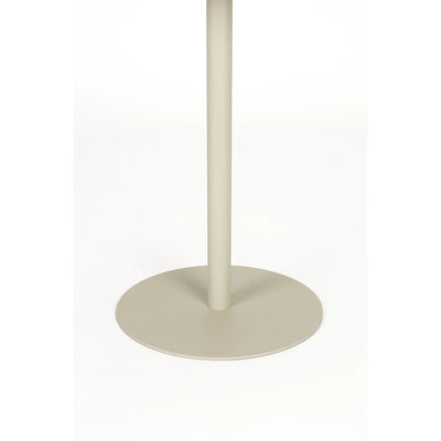 Mesa Auxiliar Para Exteriores (Beige) De Metal