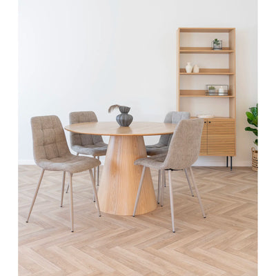 Silla De Comedor (Gris) Estructura De Metal