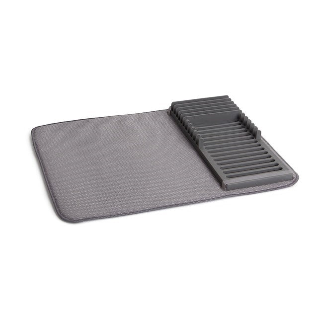 Alfombrilla + Escurridor De Vajillas (Gris) De Plástico