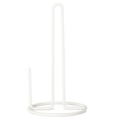 Porta Papel Toalla Blanco De Metal