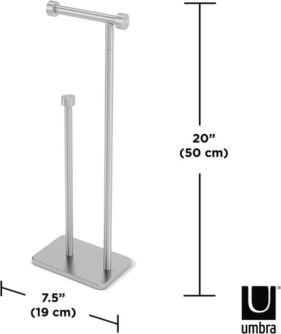 Soporte Para Papel Higiénico (Niquel) De Metal