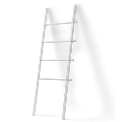 Organizador De Accesorios Tipo Escalera (Blanca) De Madera