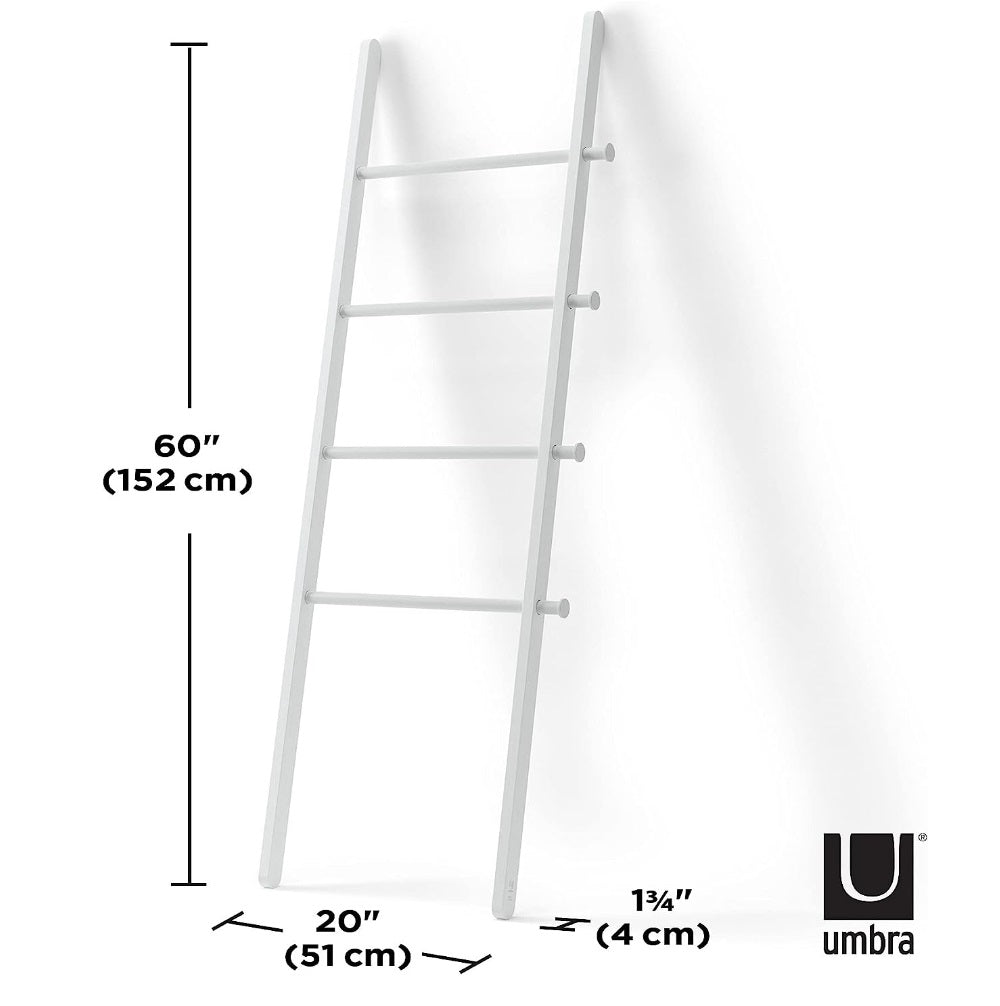 Organizador De Accesorios Tipo Escalera (Blanca) De Madera