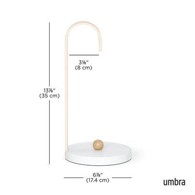 Porta Papel Toalla (Blanco/Natural) De Madera