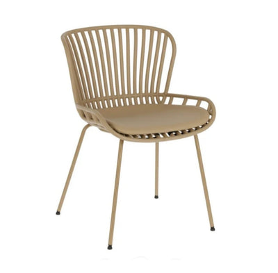 Silla De Comedor (Beige) De Metal
