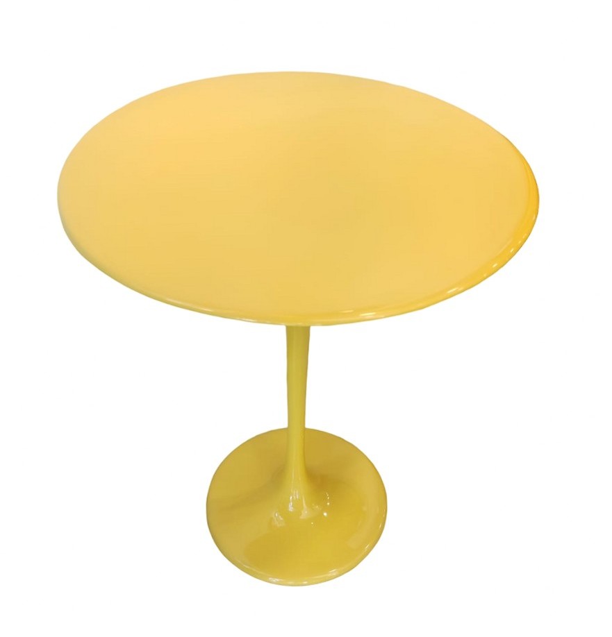 Mesa Saarinen de Fibra de Vidrio Amarillo