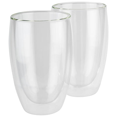 Set de 2 Vasos Insulados 380 Mltrs De Vidrio