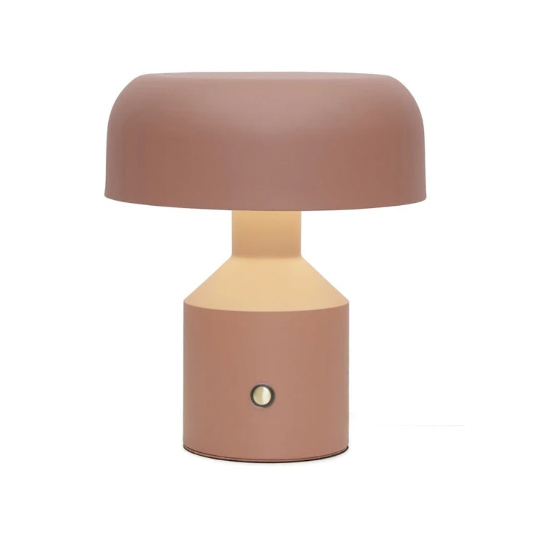 Lámpara De Mesa (Rosa) De Metal